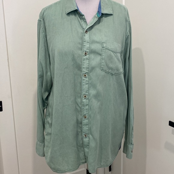 Tommy Bahama Tencel & Cotton Luxury Feel Long Sleeve Button Down Shirt |Size XL - Picture 1 of 13